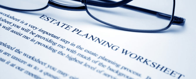 Estate planning worksheet